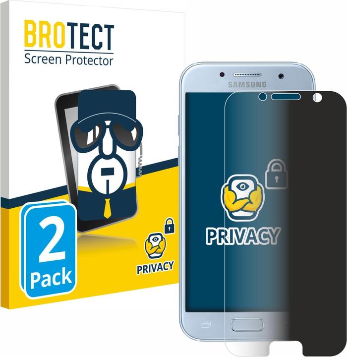 Actual product image BROTECT Anti-spy privacy film Blue light protection film (2 Piece, Samsung Galaxy A5 (2017))