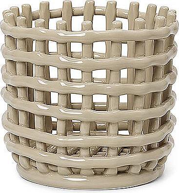 Image du produit Ferm Living Panier en céramique (1 x, Ø 16 x 14,5 cm)