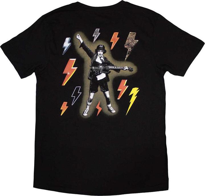 Actual product image AC/DC Unisex Adult Bolt Array Cotton T-Shirt (XL)