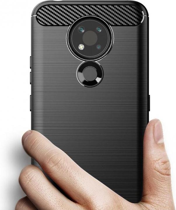 Actual product image Screenguard Nokia 3.4 Cover Carbon Brushed Soft TPU (Nokia 3.4)
