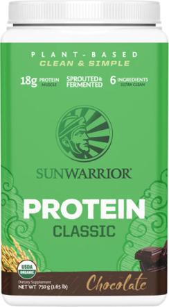 Produktbild Sunwarrior Protein Classic Organic (Chocolate, 1 Stk., 750 g)