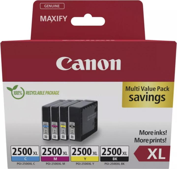 Actual product image Canon PGI-2500XL Multipack (M, FC, C, Y)