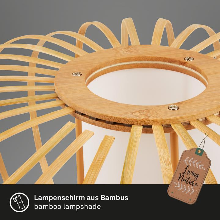 Produktbild Briloner Tischleuchte, Bambus natur, exkl. 1xE27/max.10W (E27)