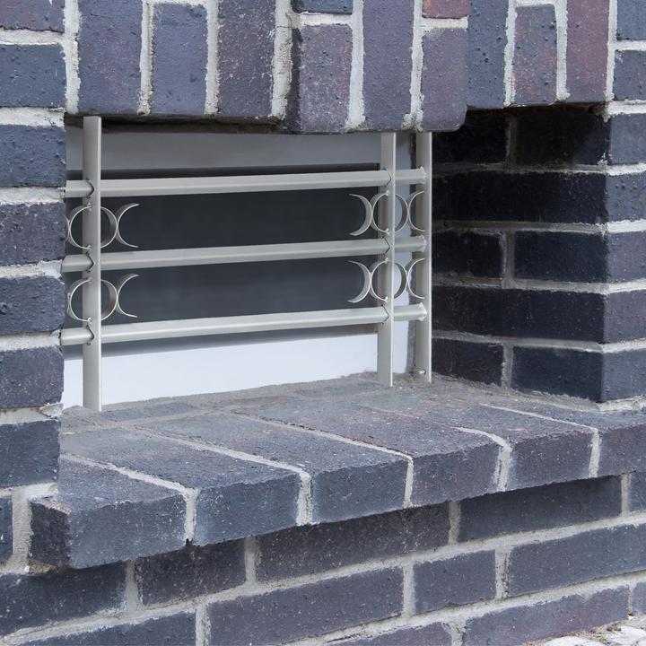 Actual product image Relaxdays Pull-Out Window Security Grill