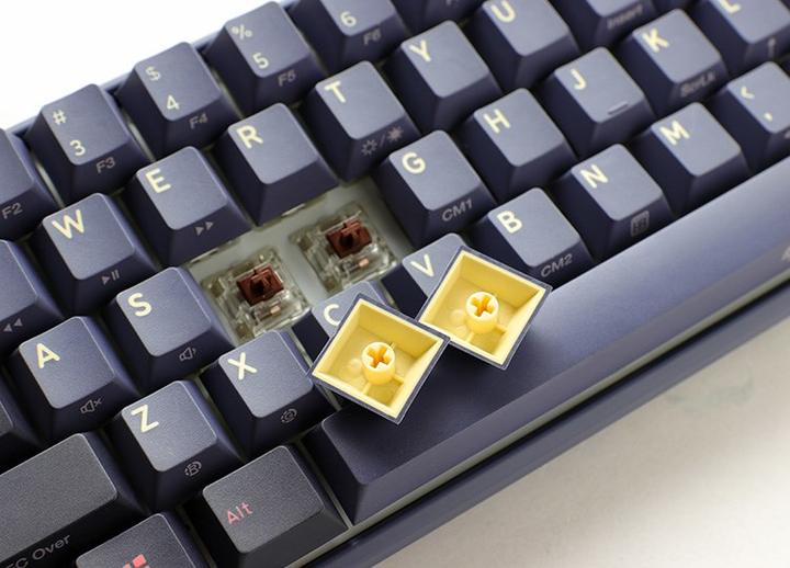 Image du produit Ducky One 3 Cosmic Blue Mini Gaming Keyboard, RGB LED - MX-Speed-Silver (DE, Filaire)