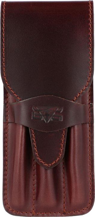Image du produit Mika Porte-plume pour 3 stylos, cuir de selle, marron