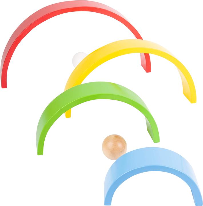 Actual product image small foot Wooden blocks rainbow XL