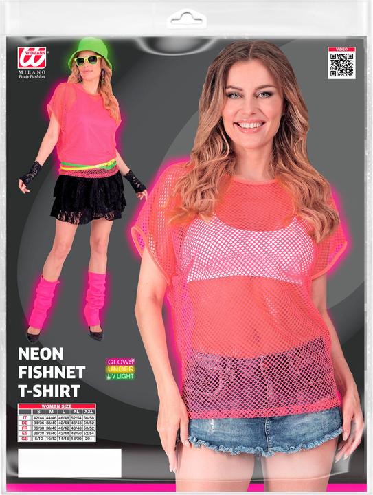 Immagine prodotto Widmann Camicia a rete rosa neon a maniche corte (S/M)