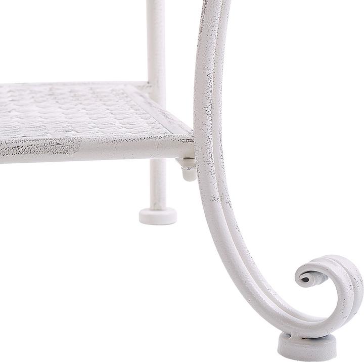 Immagine prodotto Beliani Scaffale da giardino beige in metallo a 4 ripiani ripiegabili PAVONA