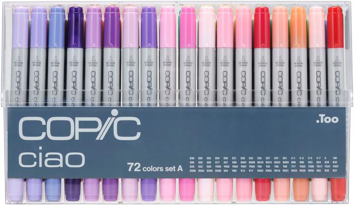 Copic Ciao Set A (Multicolore, 0.30 mm, 72 x)