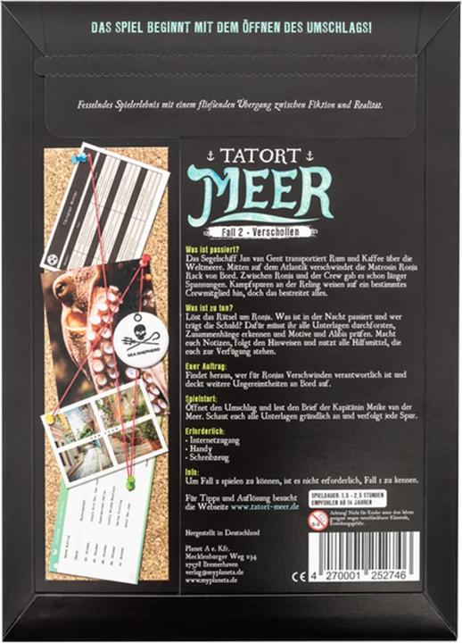 Actual product image Planet A Tatort Meer - Das Umwelt-Krimispiel - Fall 2 Verschollen (German)