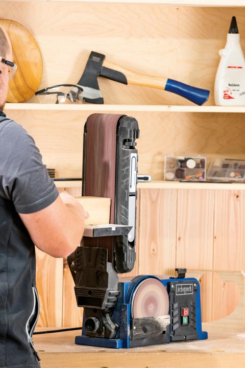 Actual product image Scheppach BTS900 Belt and disc sander (Belt sanders, Disc Sander, 370 W)