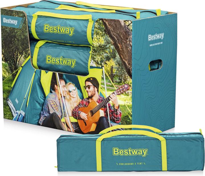 Productafbeelding Bestway 3-persoons tent Cool Ground 3 210 x 210 x 120 cm (Koepeltent, 2.76 kg, 3 personen)