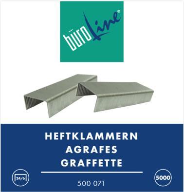 Produktbild BüroLine Heftklammern (5000 x)