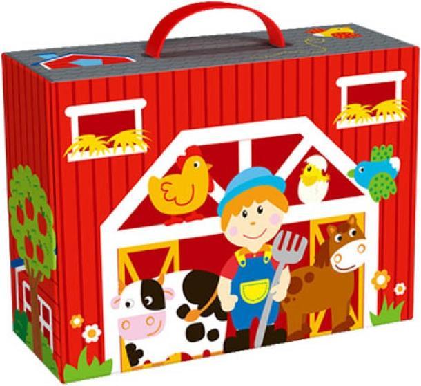 Image du produit Tooky Toy Set de ferme en bois TY201