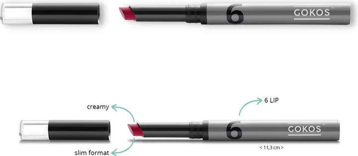 Actual product image Gokos Lipcolor (602 Splendid Fuchsia)