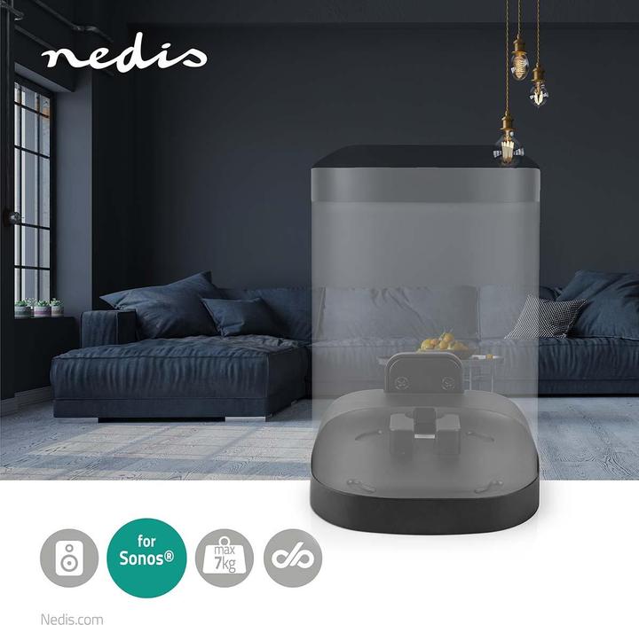 Produktbild Nedis Wandhalterung, Sonos One/SL/Play:1, fest - schwarz (1 Stk., Wandmontage, Nicht beweglich)