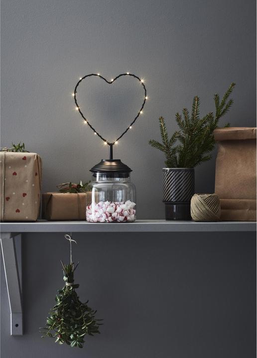 Actual product image Markslöjd Sweetie biscuit tin, 18 x 12 x 35.5 cm, with LED heart (10.24 l)