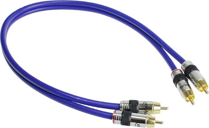 Produktbild InLine Cinch Kabel AUDIO, vergoldete Stecker, 2x Cinch (0.50 m, Cinch)
