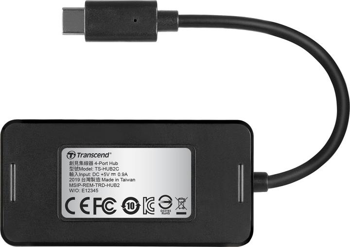 Produktbild Transcend TS-HUB2C (USB-C, 4 Ports)