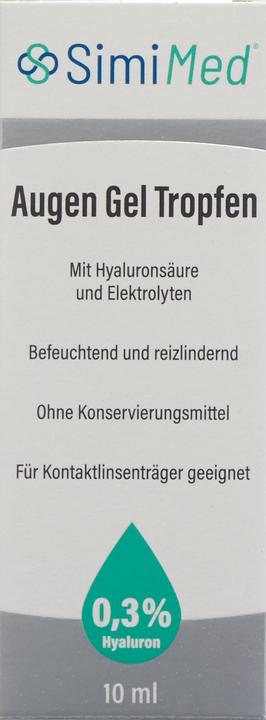 Produktbild SimiMed Augen Gel Tropfen 0.3 % Hyaluron (10 ml, 10 ml Augen Gel Tropfen)