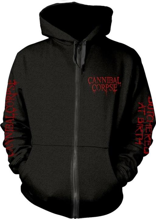 Immagine prodotto Cannibal Corpse Felpa con cappuccio Butchered At Birth con zip a tutta lunghezza (M)
