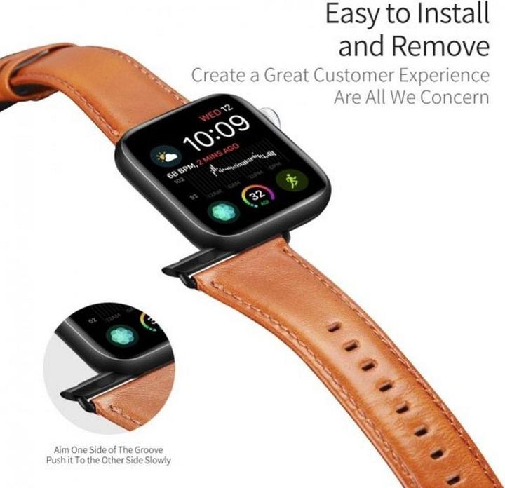 Actual product image Dux Ducis YA bracelet (45 mm, 44 mm, 42 mm, 49 mm, Genuine leather)