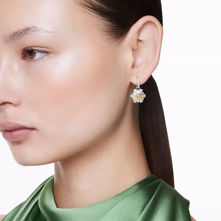 Produktbild Swarovski Idyllia Drop Ohrhänger Blume Gelb (Swarovski Metall)