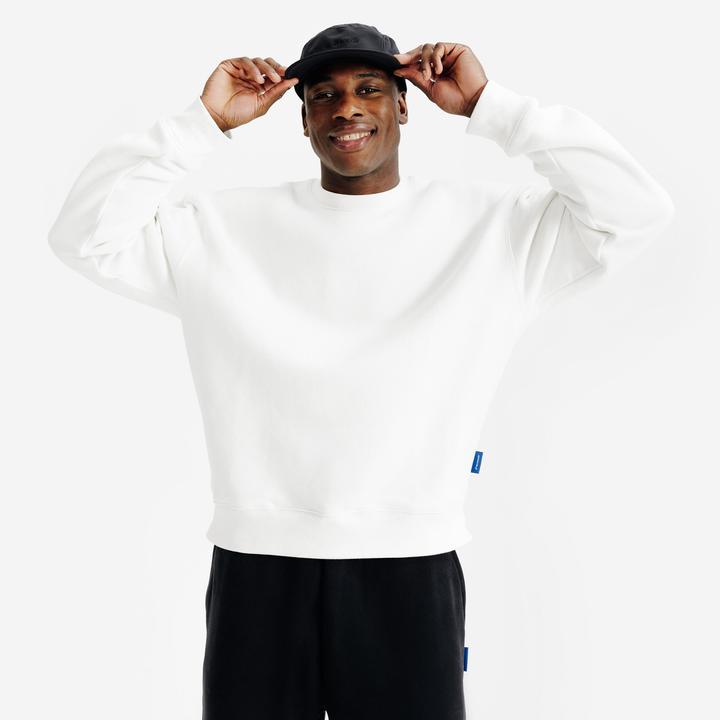Immagine prodotto Decathlon Sweatshirt Herren Oversized Rundhals - weiss (XL)