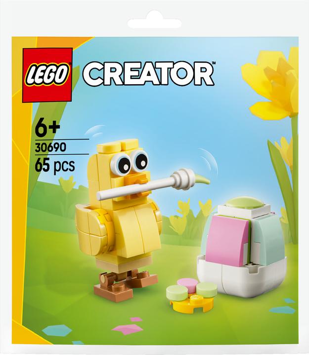 Image du produit LEGO S'amuser à dessiner l'oeuf de Pâques et le poussin (30690, LEGO Creator Expert)