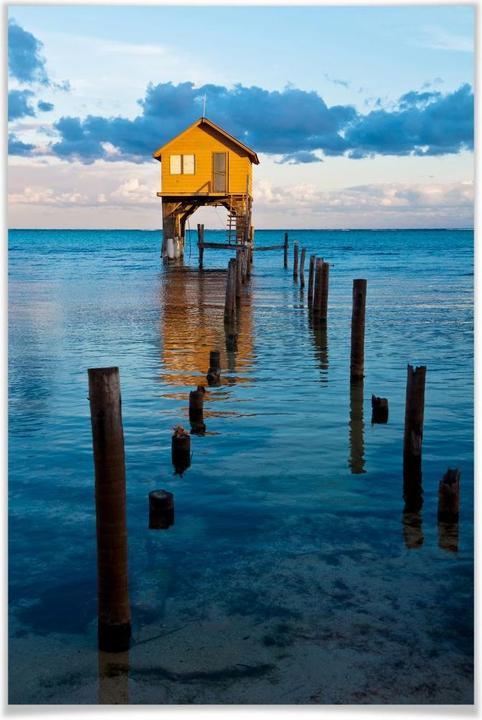 Produktbild Trenddeko Haus auf dem Meer (40 x 60 cm)