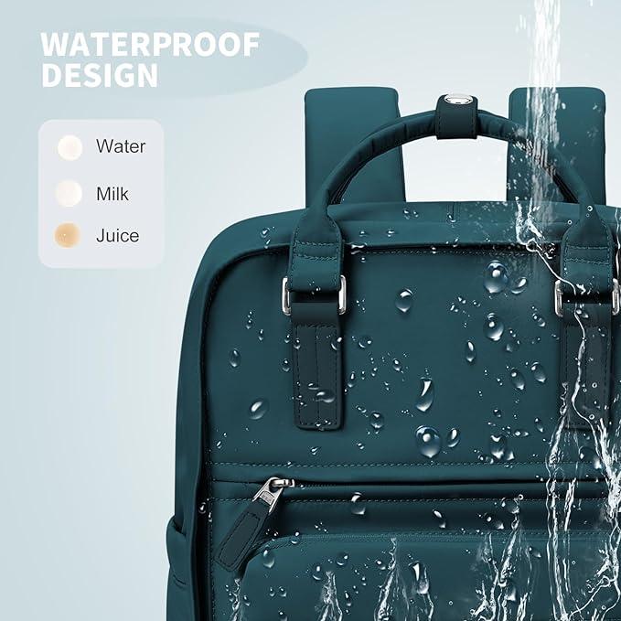 Immagine prodotto Only-Bags.Store Zaino per computer portatile a tinta unita, semplice zaino per la scuola in stile preppy, sport da