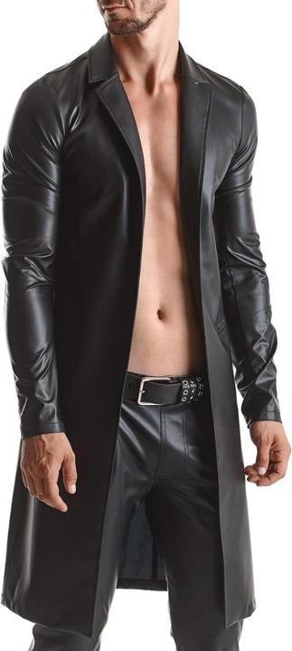 Actual product image Regnes Fetish Planet Men's Wetlook Coat "RMSergio001 (4XL)