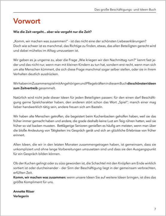Produktbild Das grosse Beschäftigungsbuch für Menschen mit Demenz (Deutsch, Linus Paul, 2016)