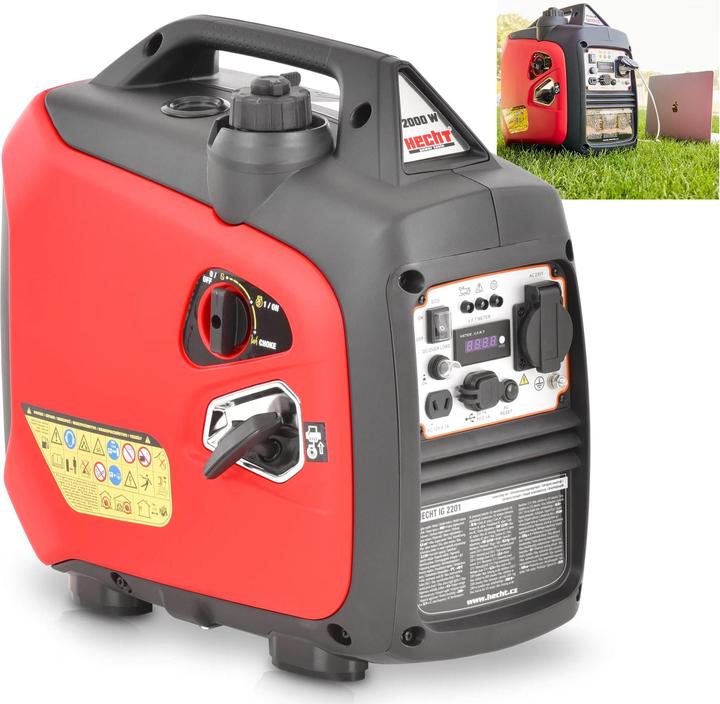 Actual product image Hecht IG 2201 Inverter Generator (2000 W, 4 l)