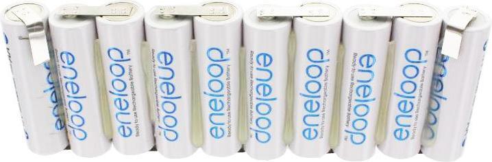 Image du produit Sanyo Batterie Eneloop 12 volts avec cosses à souder (10 pcs, 2000 mAh, Batterie)