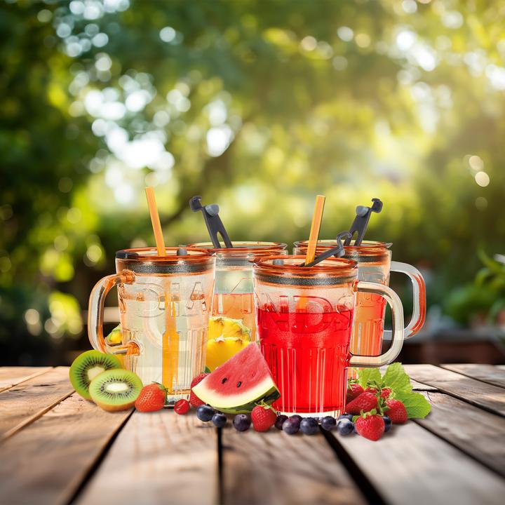 Produktbild Relaxdays 4x Trinkgläser (0.45 l, 4 x)