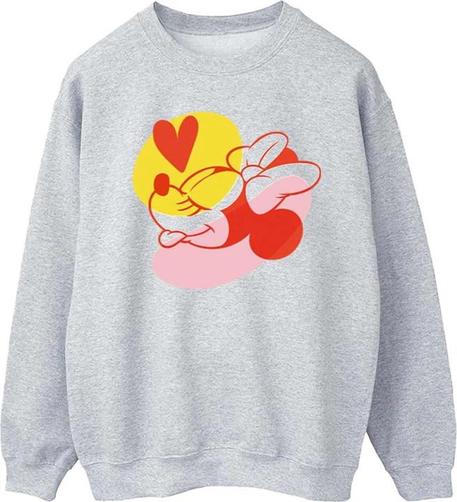 Actual product image Disney Mens Minnie Mouse Tongue Heart Sweatshirt (S)