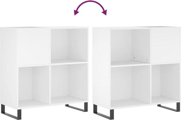 Produktbild VidaXL Plattenschrank Weiss 84,5x38x89 cm Holzwerkstoff, Farbe (84.5 x 38 x 89 cm)