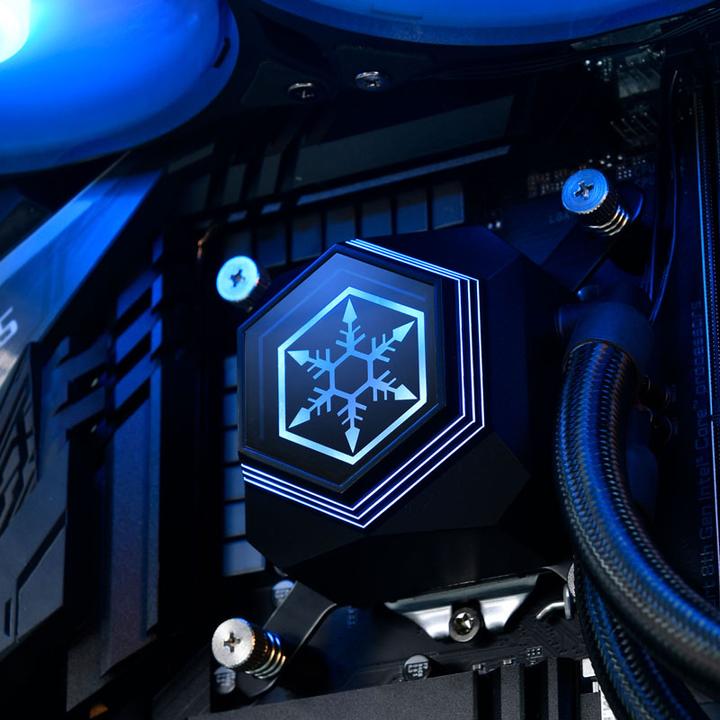 Actual product image Silverstone Permafrost PF240-ARGB V2, complete water cooling system
