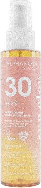 Image du produit Alphanova daily SUN Huile solaire sun GLOW SPF30 Fl 125 ml (Huile solaire, SPF 30, 125 ml)
