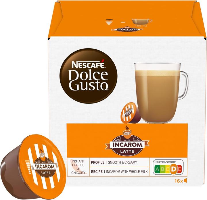 Actual product image Nescafé Dolce Gusto Incarom Latte (16 x Port.)