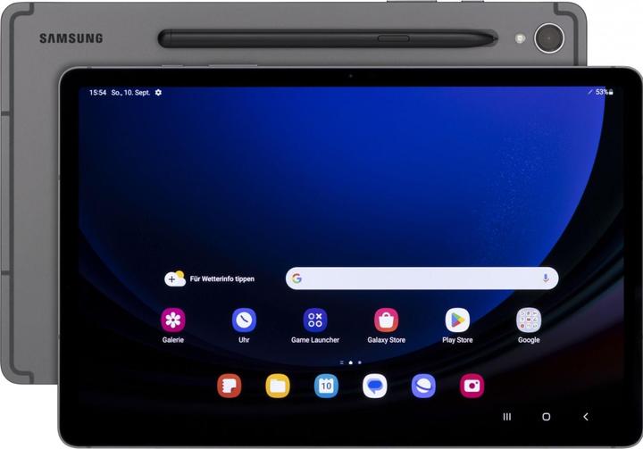 Actual product image Samsung Galaxy Tab S9 5G (5G, 11", 128 GB, Graphite grey)