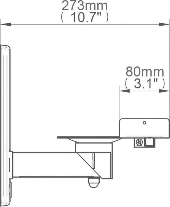 Actual product image b-tech Bt77 (1 pair, Wall installation, Pivoting)