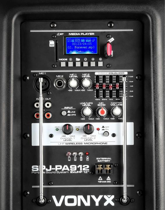 Produktbild Vonyx PA-System SPJ-PA912 (Aktiv, 1x 500 W)