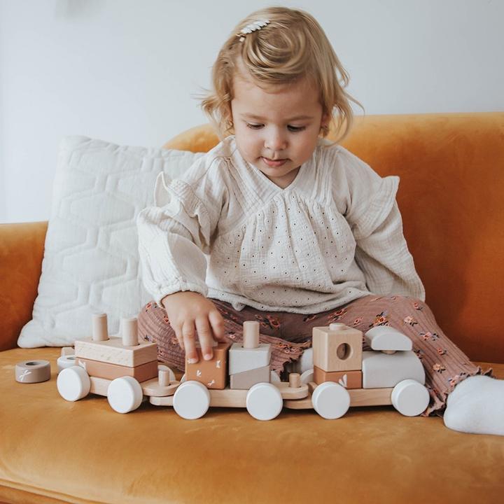 Produktbild Label Label Eisenbahn aus Holz – Nougat