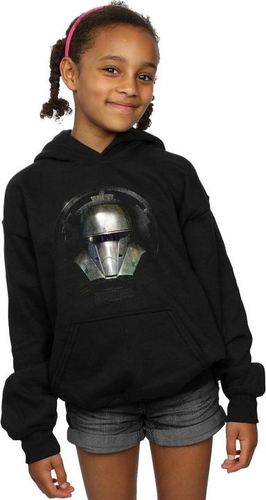 Actual product image Star Wars Girls The Mandalorian Dark Helmet Hoodie (104)