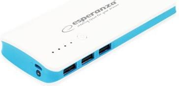Immagine prodotto Esperanza EMP106WE Radium - Grigio - Bianco - Universale - Rettangolo - 8000 mAh - USB - 5 V (8000 mAh, 29.60 Wh)