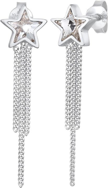 Image du produit Elli boucles d'oreilles en cristal, étoiles, Noël (Argent sterling 925, Cristal de verre)