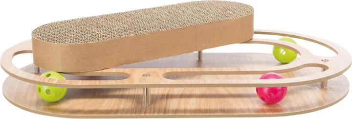 Immagine prodotto Trixie Gratta e Vinci con telaio in legno (Palla giocattolo per gatti)